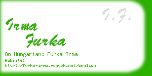 irma furka business card